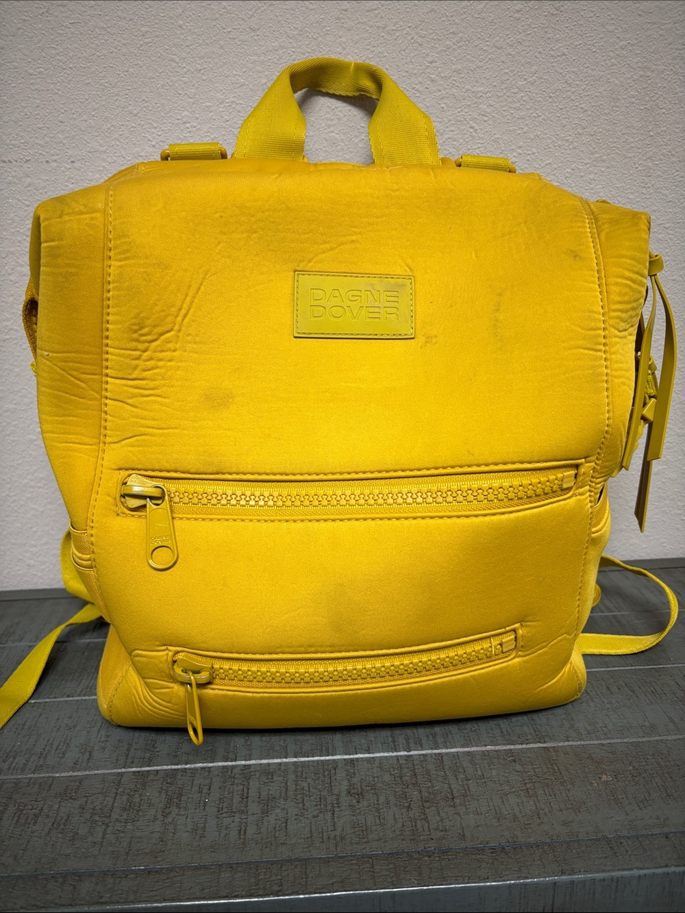 Dagne Dover Vibrant Yellow Diaper  Bag/Backpack